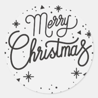 Feliz Sello para sobres navideño / Pegatina