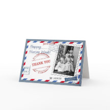 Feliz Semana de las Enfermeras. Tarjeta de felicit