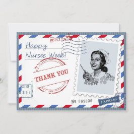 Feliz Semana de las Enfermeras. Tarjeta personaliz