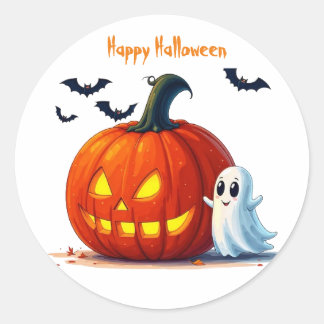 Feliz serie de Halloween 7 - Pegatinas de calabaza