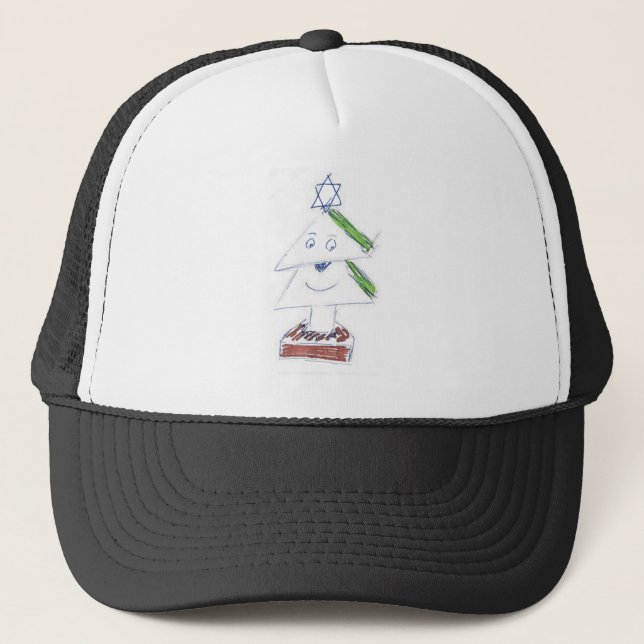 Feliz Sombrero de Camión de Árbol de Navidad (Anverso)