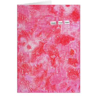 Feliz su tarjeta del corazón