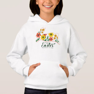 Feliz Sublimación de Conejo Floral de Pascua-66366