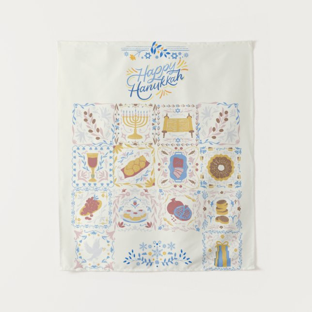 Feliz Tapiz Hanukkah (Anverso)