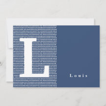 FELIZ | Tarjeta de anuncio de nacimiento con punto