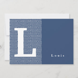 FELIZ | Tarjeta de anuncio de nacimiento con punto