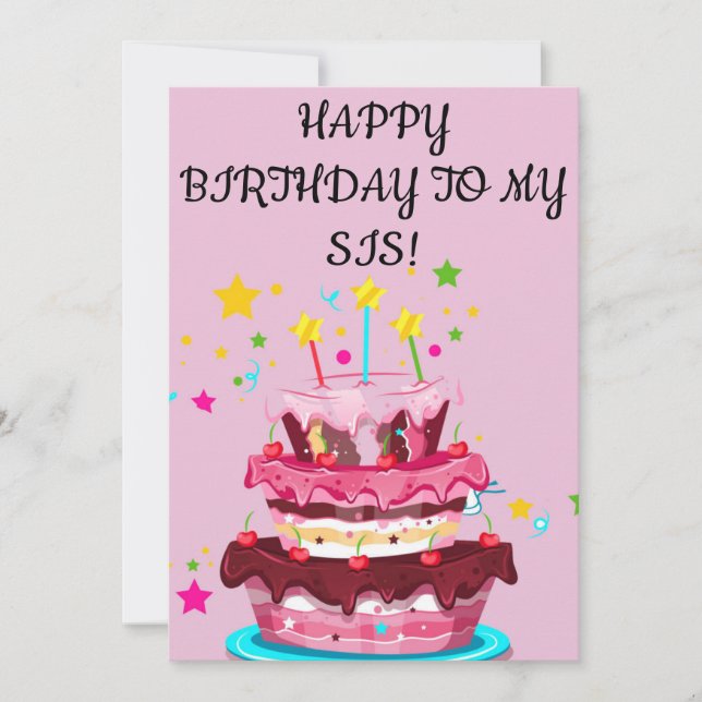 FELIZ TARJETA DE CUMPLEAÑOS (Anverso)