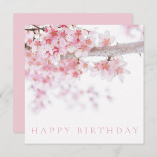 FELIZ TARJETA DE CUMPLEAÑOS: CHERRY BLOSSOMS