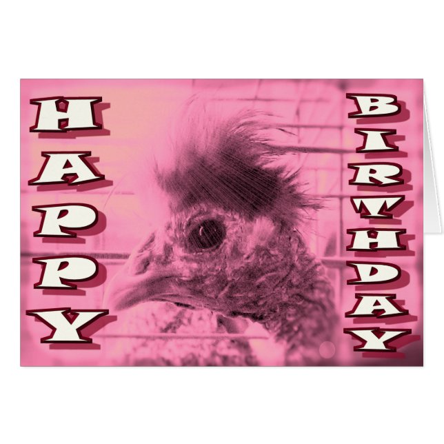 FELIZ Tarjeta de cumpleaños, de Bob Hall (Anverso (Horizontal))