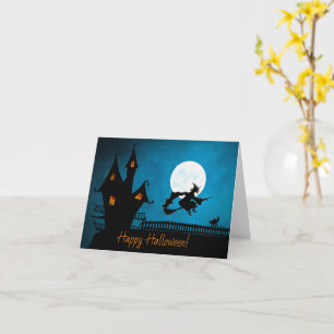Feliz Tarjeta de Cumpleaños de Bruja de Halloween