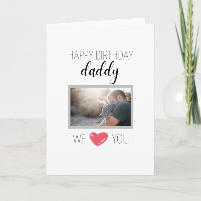 FELIZ TARJETA DE CUMPLEAÑOS FOTO PERSONALIZADA (Anverso)