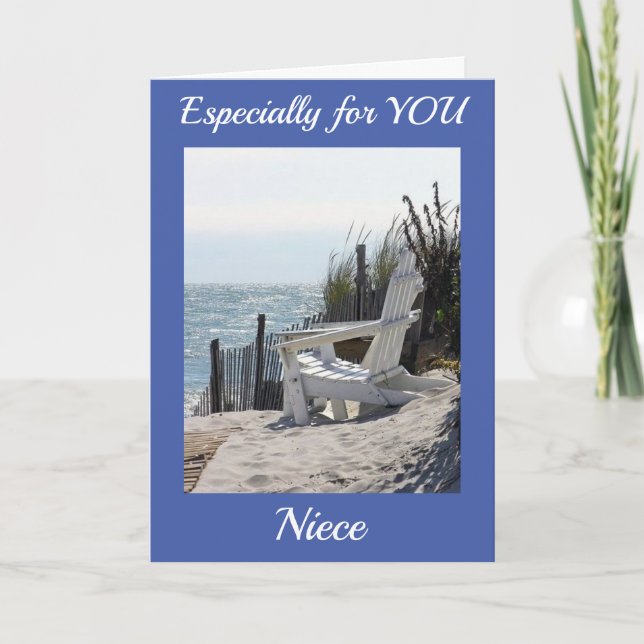 ***FELIZ TARJETA DE ESTILO PLAYA DEL CUMPLEAÑOS NI (Anverso)