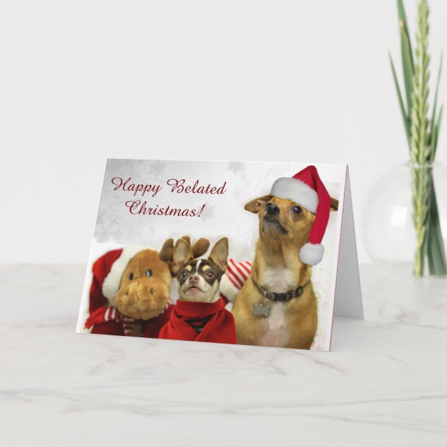 Feliz tarjeta de felicitación a los Navidades Bela (Anverso)