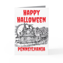 Feliz tarjeta de felicitación de Halloween Pennsyl