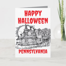 Feliz tarjeta de felicitación de Halloween Pennsyl