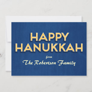 Feliz tarjeta de felicitación de Hanukkah