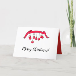 Feliz tarjeta de felicitación de Navidad.