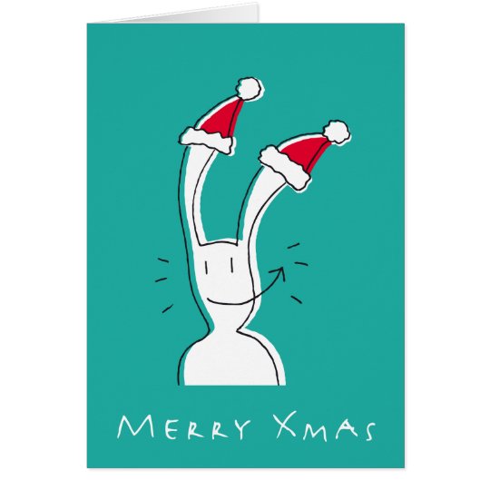 Feliz tarjeta de felicitación de Navidad por