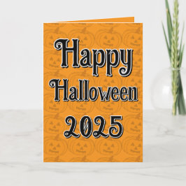 Feliz tarjeta de felicitación de regalo de Hallowe