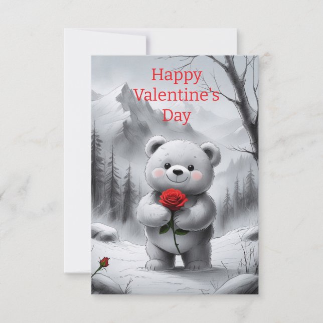 Feliz tarjeta de felicitación de San Valentín (Anverso)
