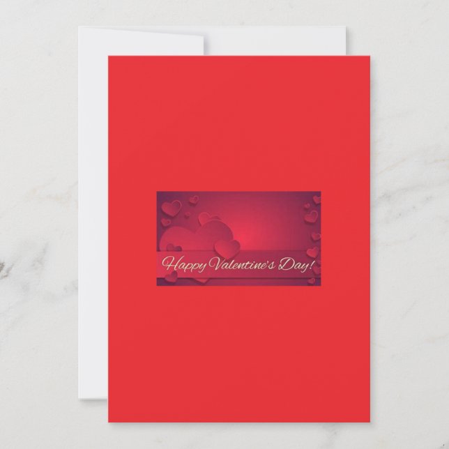 Feliz tarjeta de felicitación de San Valentín (Anverso)