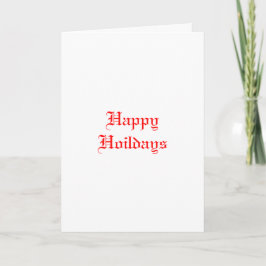 Feliz tarjeta de felicitación de vacaciones.
