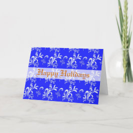 Feliz tarjeta de felicitación de vacaciones.