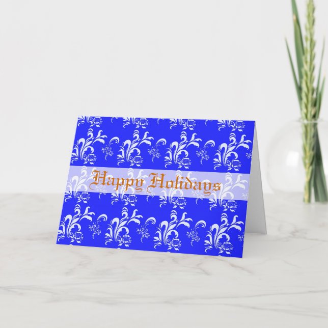 Feliz tarjeta de felicitación de vacaciones. (Anverso)