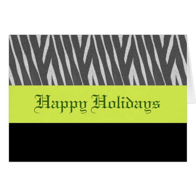 Feliz tarjeta de felicitación de vacaciones. (Anverso (Horizontal))