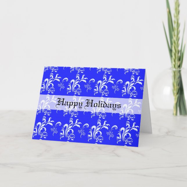 Feliz tarjeta de felicitación de vacaciones. (Anverso)