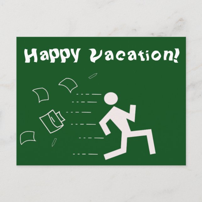 Feliz tarjeta de felicitación de vacaciones para c (Anverso)