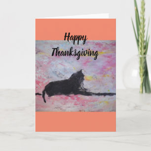 Feliz tarjeta de felicitación en blanco de Acción 