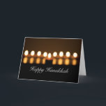 Feliz tarjeta de felicitación Hanukkah Blank<br><div class="desc">Envíe sus mejores deseos para la festividad con estas tarjetas en blanco con una fotografía original de Glimpses capturados.</div>