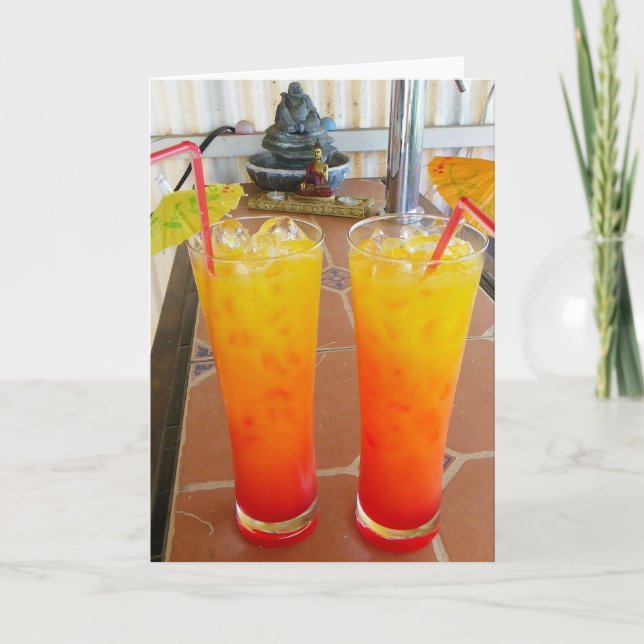 ¡Feliz Tarjeta de felicitación para bebidas! (Anverso)