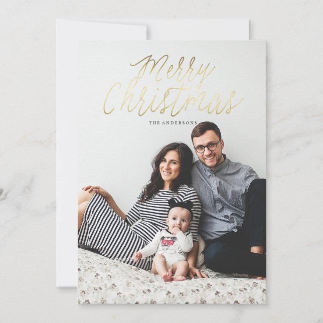 FELIZ tarjeta de felicitación para navidades de fo (Anverso)