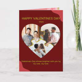 Feliz tarjeta de felicitación plegada de San Valen