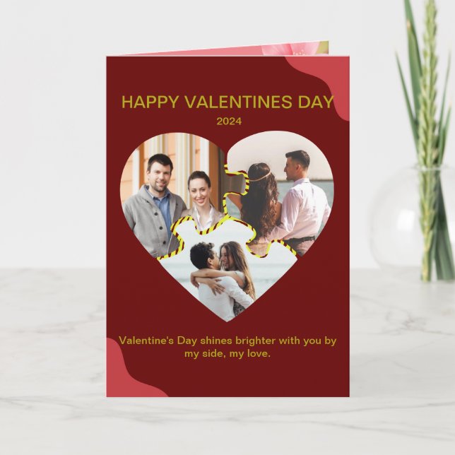 Feliz tarjeta de felicitación plegada de San Valen (Anverso)