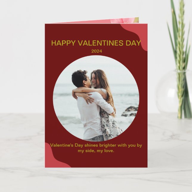 Feliz tarjeta de felicitación plegada de San Valen (Anverso)