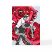 FELIZ Tarjeta de felicitación TANGO