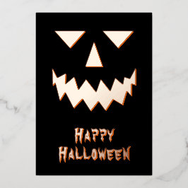 Feliz tarjeta de feriado de Relieve metalizado de