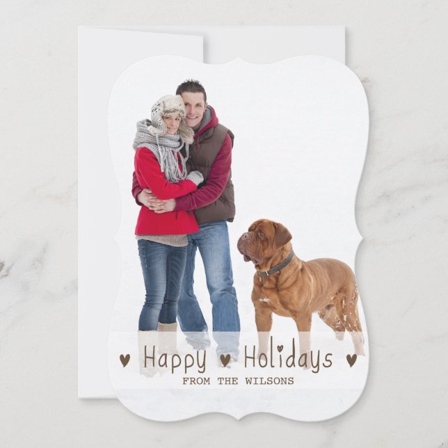 FELIZ TARJETA DE FESTIVIDAD DE FESTIVOS DE FESTIVO (Anverso)