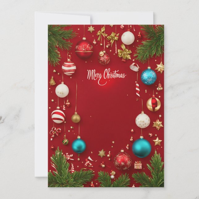 feliz tarjeta de Navidad (Anverso)