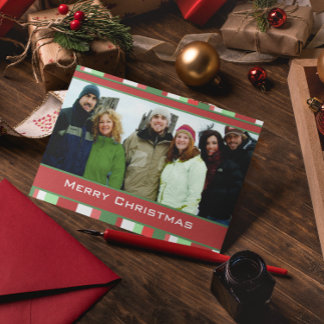 Feliz tarjeta de Navidad con tu foto