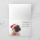 Feliz tarjeta de Navidad con un Bulldog francés (Interior)