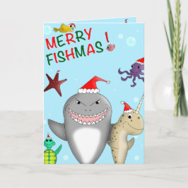 Feliz tarjeta de Navidad de Fishmas