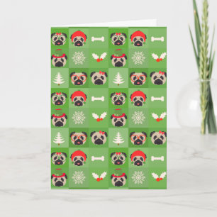Feliz tarjeta de Navidad del barro amasado