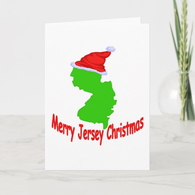 Feliz tarjeta de Navidad del jersey (Anverso)