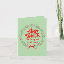Feliz tarjeta de Navidad para el jefe