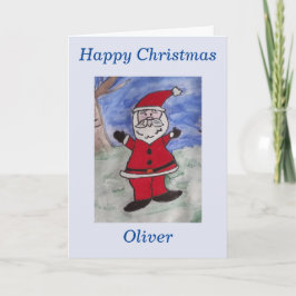 Feliz tarjeta de Navidades de Santa Claus