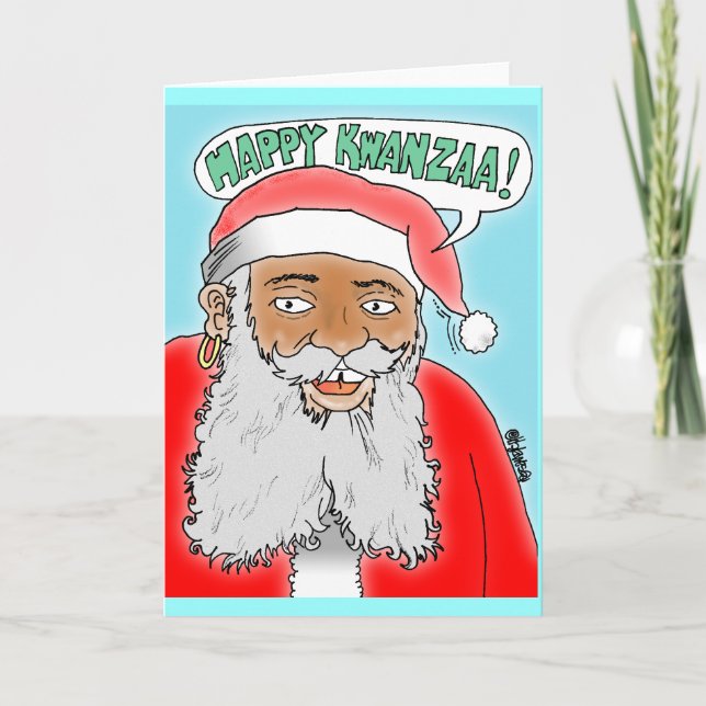 FELIZ TARJETA DE NAVIDADES KWANZAA (Anverso)